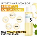 numbuzin - No.5+ Glutathione Vitamin Boosting Essential Toner | Tónico 200 ml