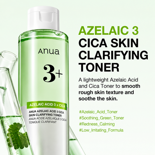 Anua - Azelaic Acid 3 Cica Skin Clarifying Toner | Tónico 250 ml