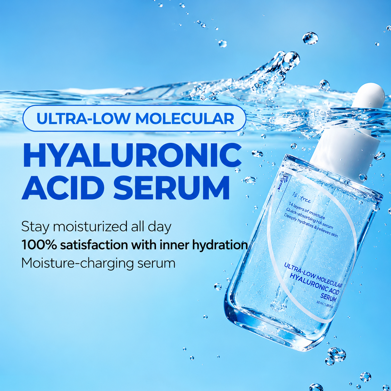 Isntree - Ultra-Low Molecular Hyaluronic Acid Serum | Sérum 50 ml