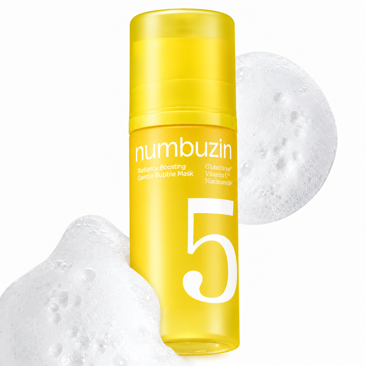 numbuzin - No.5 Radiance Boosting Capsule Bubble Mask | Mascarilla de burbujas facial 85 ml