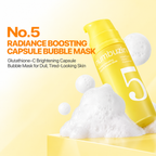 numbuzin - No.5 Radiance Boosting Capsule Bubble Mask | Mascarilla de burbujas facial 85 ml