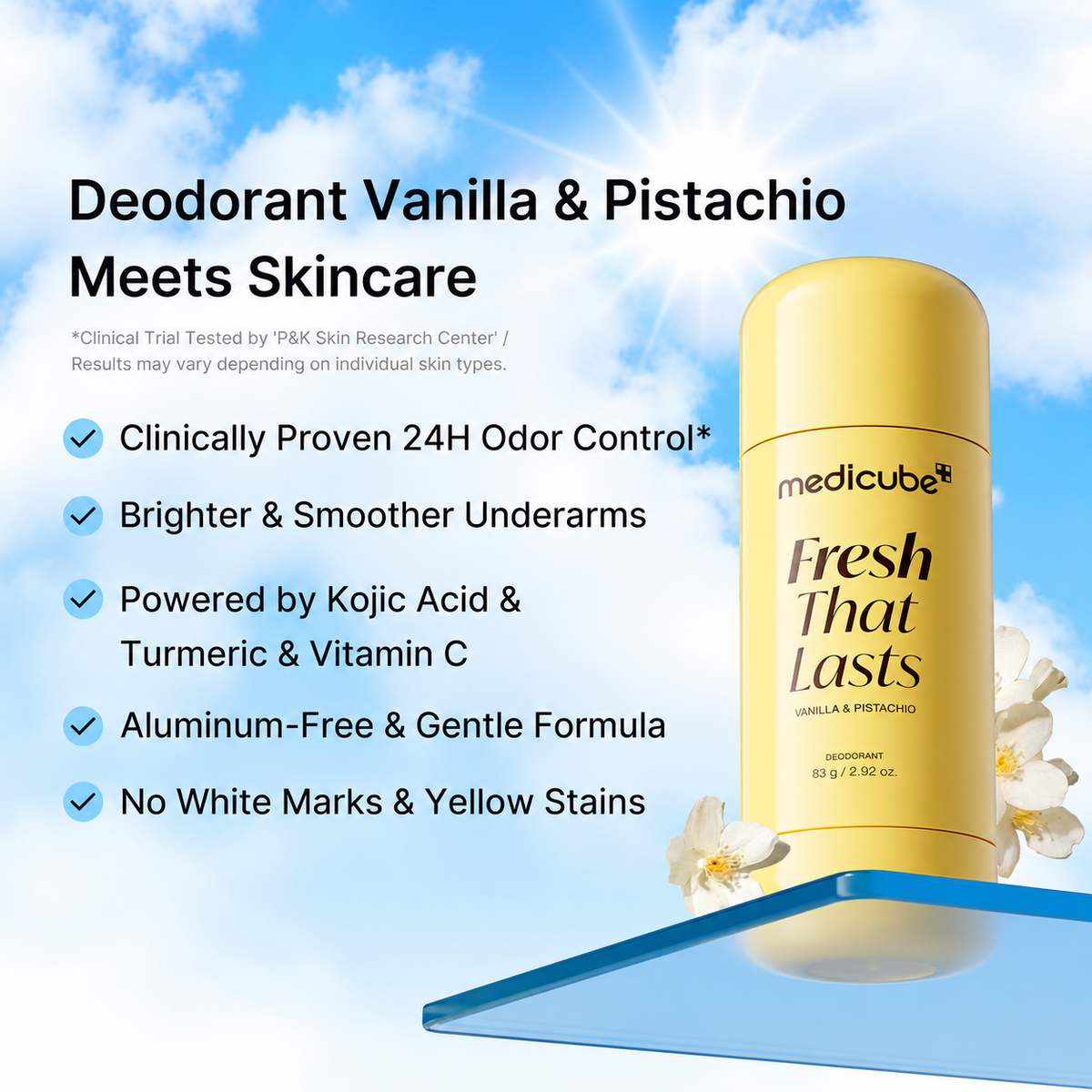 medicube - Vanilla & Pistachio Deodorant | Desodorante