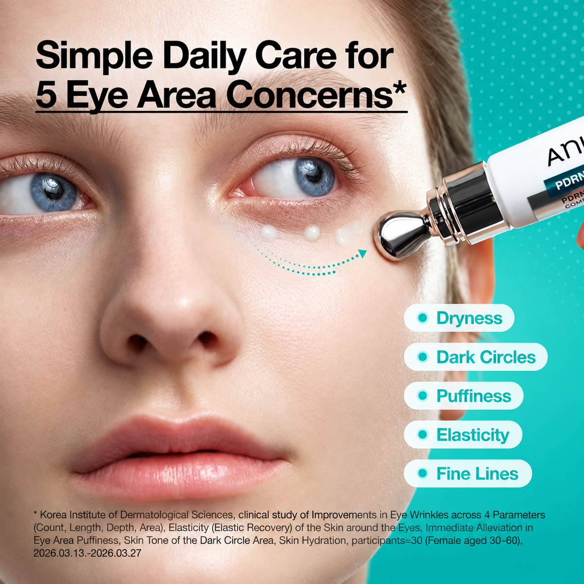 Anua - PDRN Caffeine Rejuvenating Eye Cream | Crema para ojos 20 ml