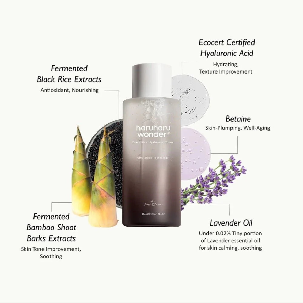 haruharu wonder - Black Rice Hyaluronic Toner | Tónico 150 ml