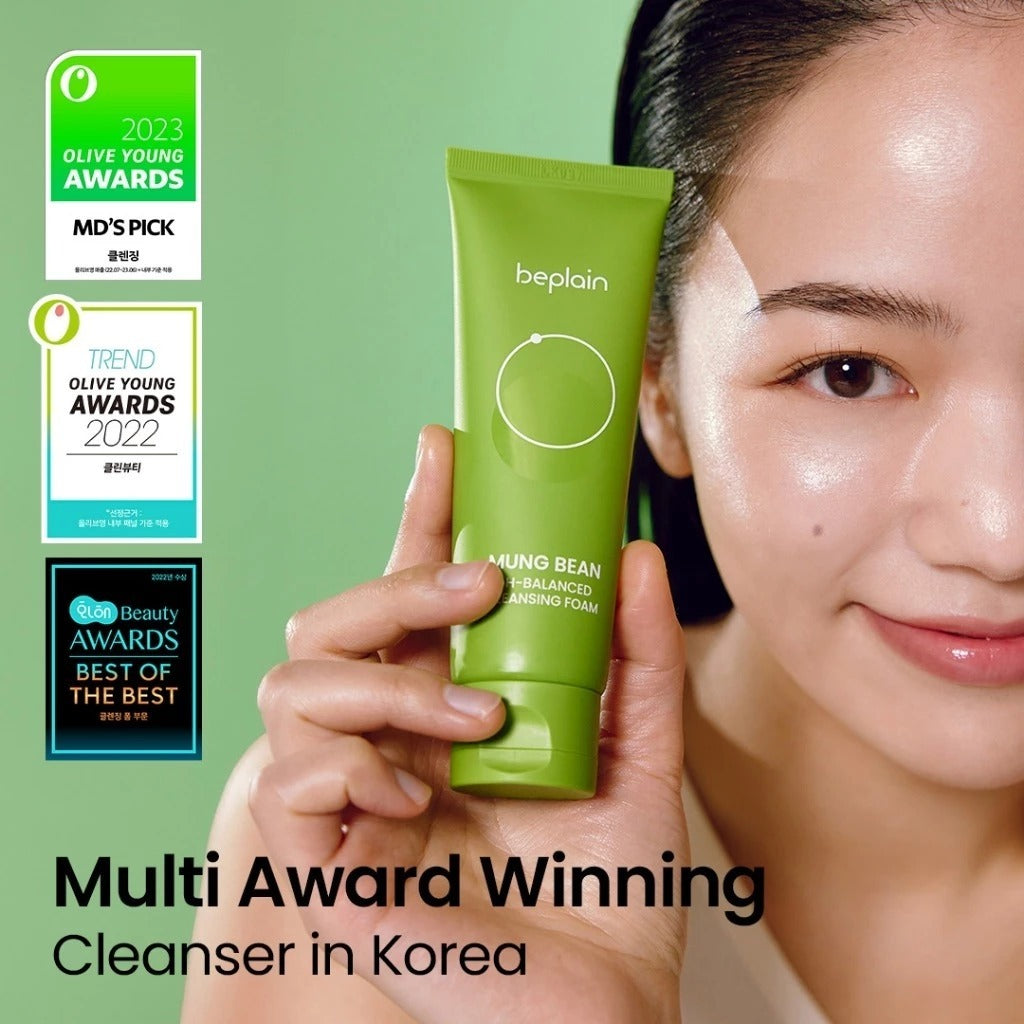 beplain - Mung Bean Ph-balanced Cleansing Foam Jumbo | Espuma limpiadora 300 ml