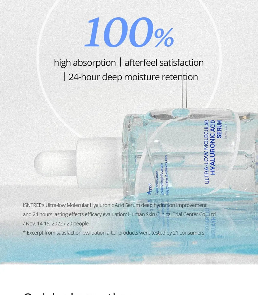 Isntree - Ultra low molecular hyalutonic acid serum